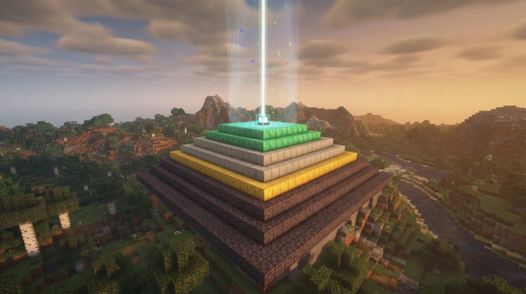 minecraft beacon power levels pyramid sizes and ef 1790849348249