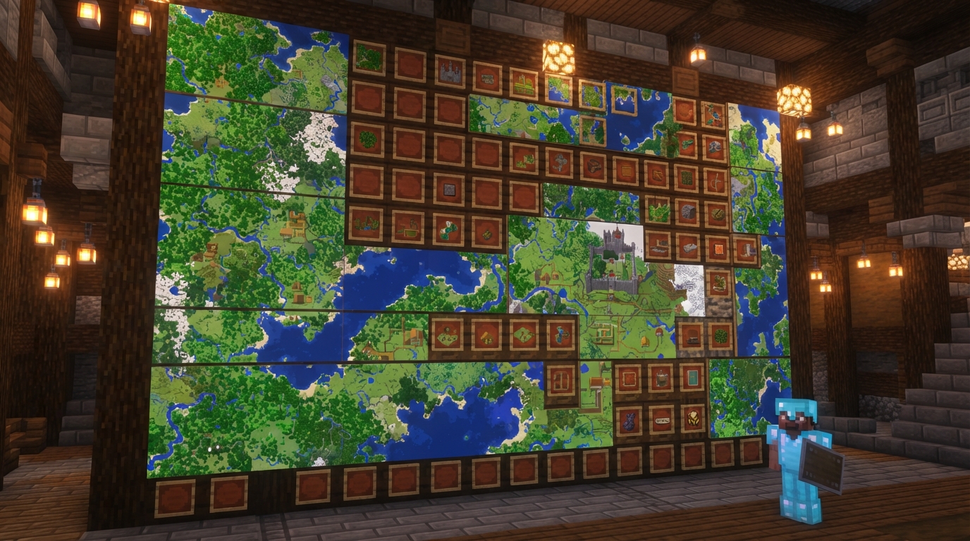 Minecraft Map Wall Designs You Can Build
