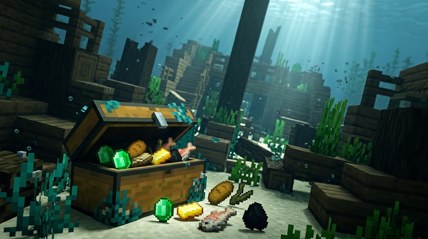 Minecraft Shipwreck Loot: Chests, Maps and Safe Diving Tips What Can You Find in the Supply Chest?