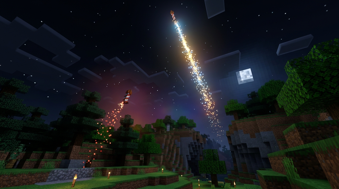 Minecraft Firework Rockets: Crafting, Flight Duration, And Uses What Does Flight Duration Change?